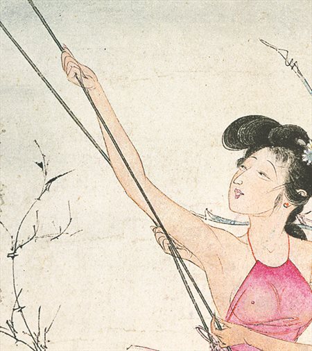 东西湖-胡也佛的仕女画和最知名的金瓶梅秘戏图
